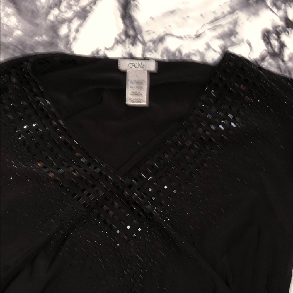 Cache Ruched sleeveless top - Picture 2 of 3